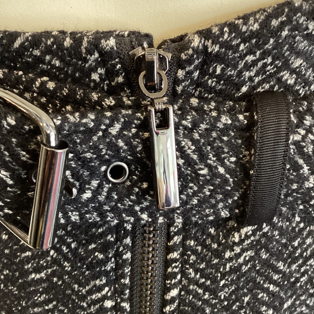 Tony Burch Black Herringbone Skirt - Picture 10 of 14